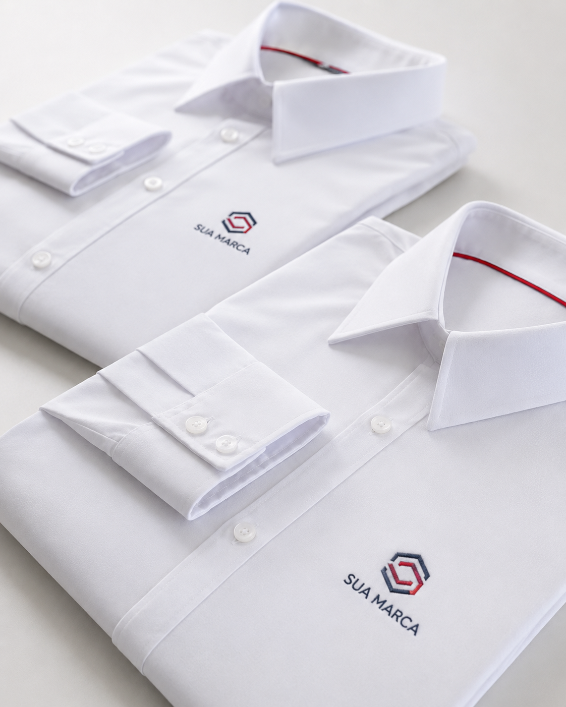 Camisa social branca personalizada